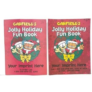 Vintage 1998 Garfield Promotional Christmas Colouring Book Holiday Fun Games Kid